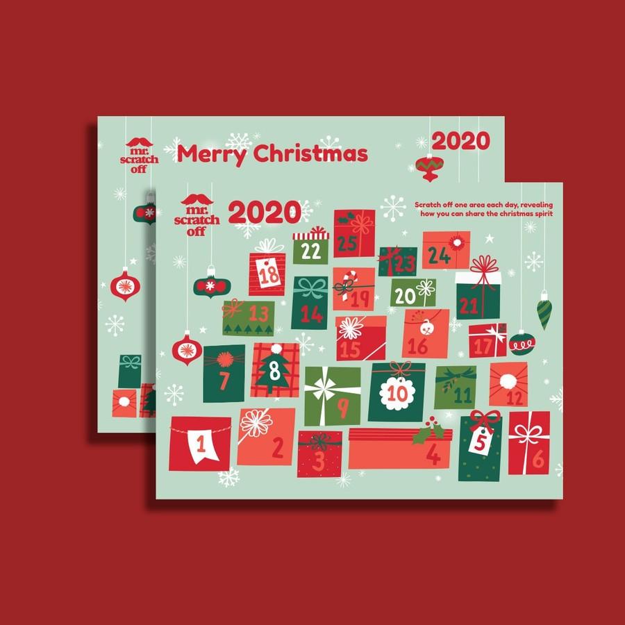 Custom Advent Calendar Scratch Offs Personalized Custom Advent Calendar Scratch Offs Personalized